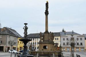 Mariánský sloup v Mohelnici byl postaven za záchranu města od morové nákazy