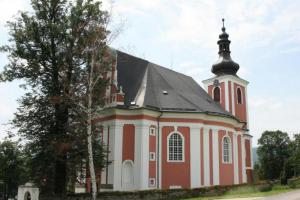 Kostel sv. Máří Magdaleny v Božanově je mistrovským dílem K.I.Dienzenhofera