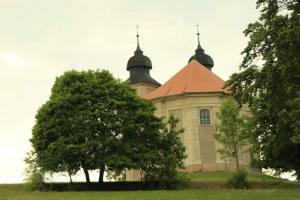 Kostel sv. Markéty v Šonově patří do skupiny broumovských kostelu K.I.Dientzenhofera