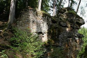 Hrad Hus byl sídlem zemského škůdce Habarta z Lopaty