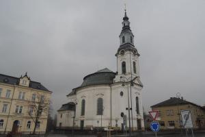 Kostel Nanebevzetí Panny Marie je dominantou města Nového Boru Kostel Nanebevzetí Panny Marie je dominantou města Nového Boru