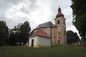 Kostel Všech svatých patří do broumovské skupiny barokních kostelů