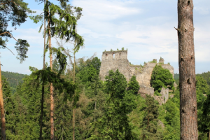 Dívčí Kámen byl impozantní rožmberský hrad