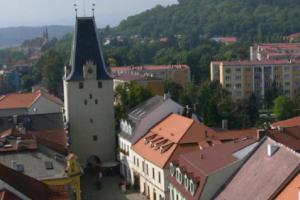 Mikulovická (Svatá) brána v Kadani je jedinou dochovanou branou Mikulovická (Svatá) brána v Kadani je jedinou dochovanou branou