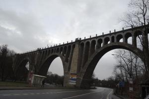 Stránovský viadukt je jeden z nejmohutnějších viaduktů v Čechách