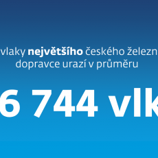 Tolik vlakokilometrů urazí Česke drahy za den