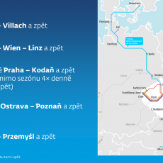 České dráhy jezdí do zahraničí velmi často a několikrát denně